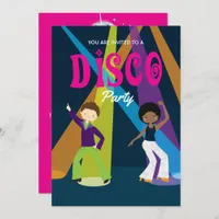 Disco Birthday Party invitation