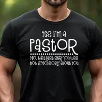 Yes I'm A Pastor Funny Religious Sermon Tri-Blend Shirt