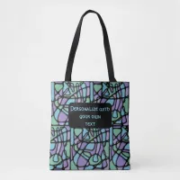 Neuroart Stained Glass Tote Bag