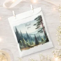 Pine Forest Rustic Nature Favor Bag