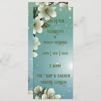 Whimsical Cherry blossom with Sparkles Invitation