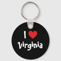 I Love Virginia Keychain