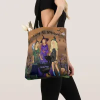 Calling All Witches Halloween Birthday  Tote Bag