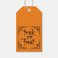 Halloween Pumpkin Orange Trick or Treat Gift Tags