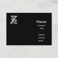 Monogram Z business Cards