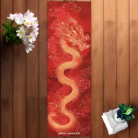 Red & Gold Dragon  Yoga Mat
