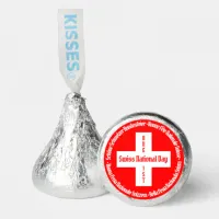 Swiss National Day in Four Languages Swiss Flag Hershey®'s Kisses®