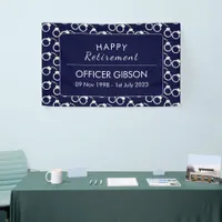 Police Officer Law Enforcement Retirement Banner