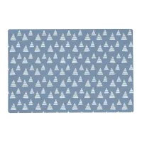 Christmas trees with beads strings pattern placemat