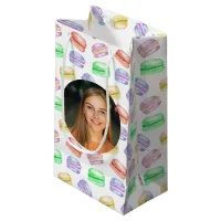 Custom Photo Birthday Pattern Cookies Macarons Small Gift Bag