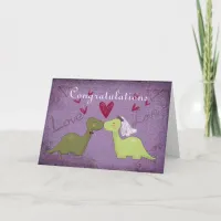 Dinosaur Wedding Card