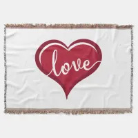 Thumbnail for love in heart valentines throw blanket