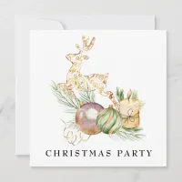 *~* Family Corporate AP20 Reindeer Christmas Party Invitation