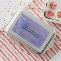 Camouflage Pastel Blue Abstract Pattern Cake Pan