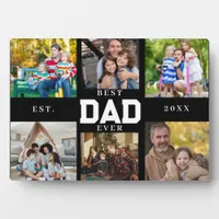 Best Father Ever | Father's Day 6 Photo Collage Plaque