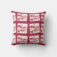 Knit Wit Pattern Throw Pillow