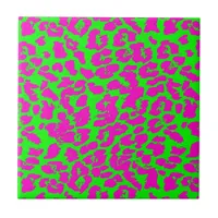 Neon Animal Print Tile