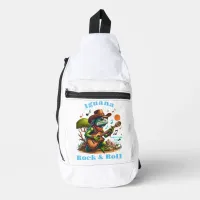 Iguana Serenading Swamp Dweller Rock & Roll Sling Bag