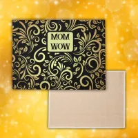 Gold & Black - MOM - WOW |  Doormat