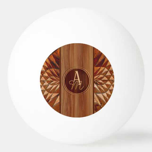 Wood Pattern Ping Pong Ball
