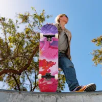 Colorful Modern Abstract Paint Skateboard