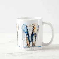 Elephant Wildlife & Nature Water Color Set Coffee Mug