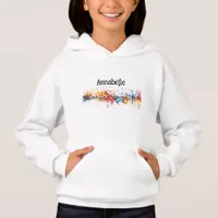 Beautiful Whimsical Colorful Back to School  Hoodie