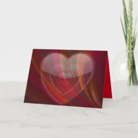 Multi-Colored Heart Greeting Card