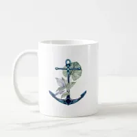 Anchor and Tropical Plants Sea Life Tropical Coffee Mug