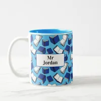 Librarian Book Lover Teacher Two-Tone Coffee Mug