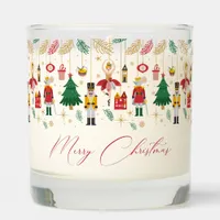 Modern Pattern Merry Christmas Nutcracker Scented Candle