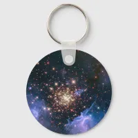 Fireworks in Space Keychain