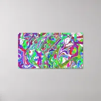 Abstract Chaos Colorful Art Canvas Print