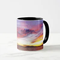 Breathtaking sunset over the sea, personalizable  mug