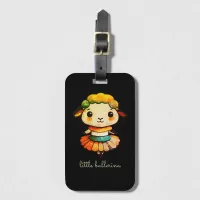 Little Cute Ballerina Sheep Luggage Tag