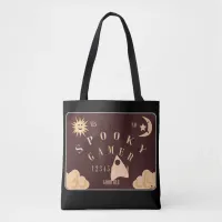 Spooky Gamer Fun Boardgame Illustration Tote Bag