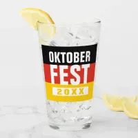 Oktoberfest Octoberfest German Flag Glass