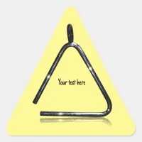 Triangle Musical Instrument Yellow Photo Music Triangle Sticker