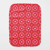 Christmas Holiday Charm Pattern 04 -  Baby Burp Cloth