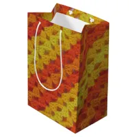 Gift Bag - Yellow and Orange diagonal pattern