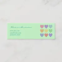 Colorful Hearts Profile Card