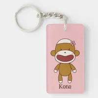 Kona the Sock Monkey Acrylic Keychain