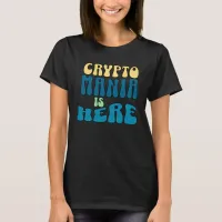 Crypto Mania Retro Black T-Shirt