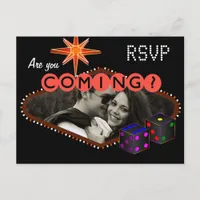 Las Vegas Wedding Reception Invitation RSVP