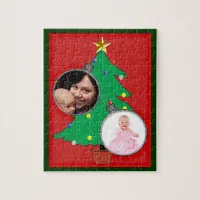 Christmas Tree with Your Photos Jigsaw Puzzle