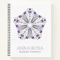 *~* Soothing Star Purple Meditative Mandala Notebook