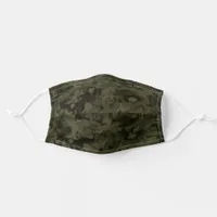 Dark Army Camo Pattern Adult Cloth Face Mask