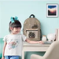 Cute Raccoons  Printed Backpack