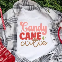 Candy Cane Cutie Retro Groovy Christmas Holidays T-Shirt