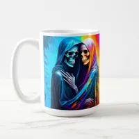 Skeletons Wrapped in a Rainbow Coffee Mug